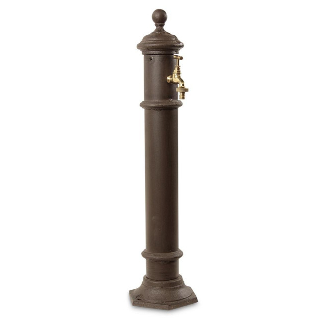 Gartenbrunnen Metall Braun 17x19x73cm