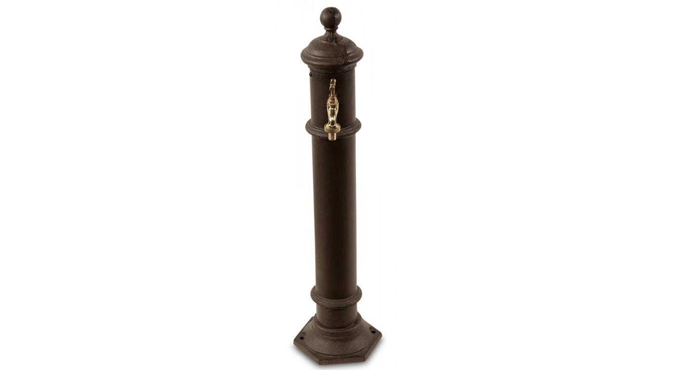 Gartenbrunnen Metall Braun 17x19x73cm
