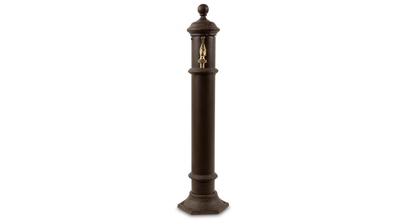Gartenbrunnen Metall Braun 17x19x73cm