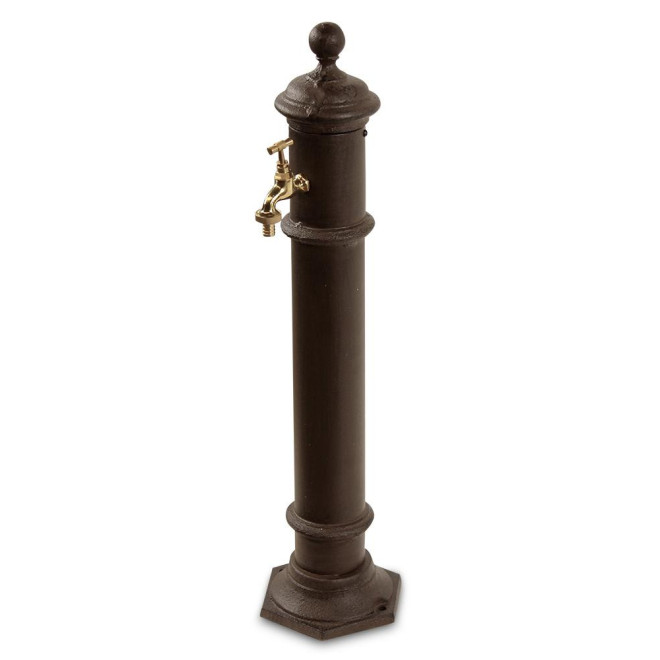 Gartenbrunnen Metall Braun 17x19x73cm