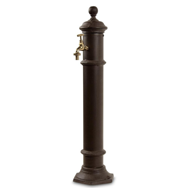 Gartenbrunnen Metall Braun 17x19x73cm