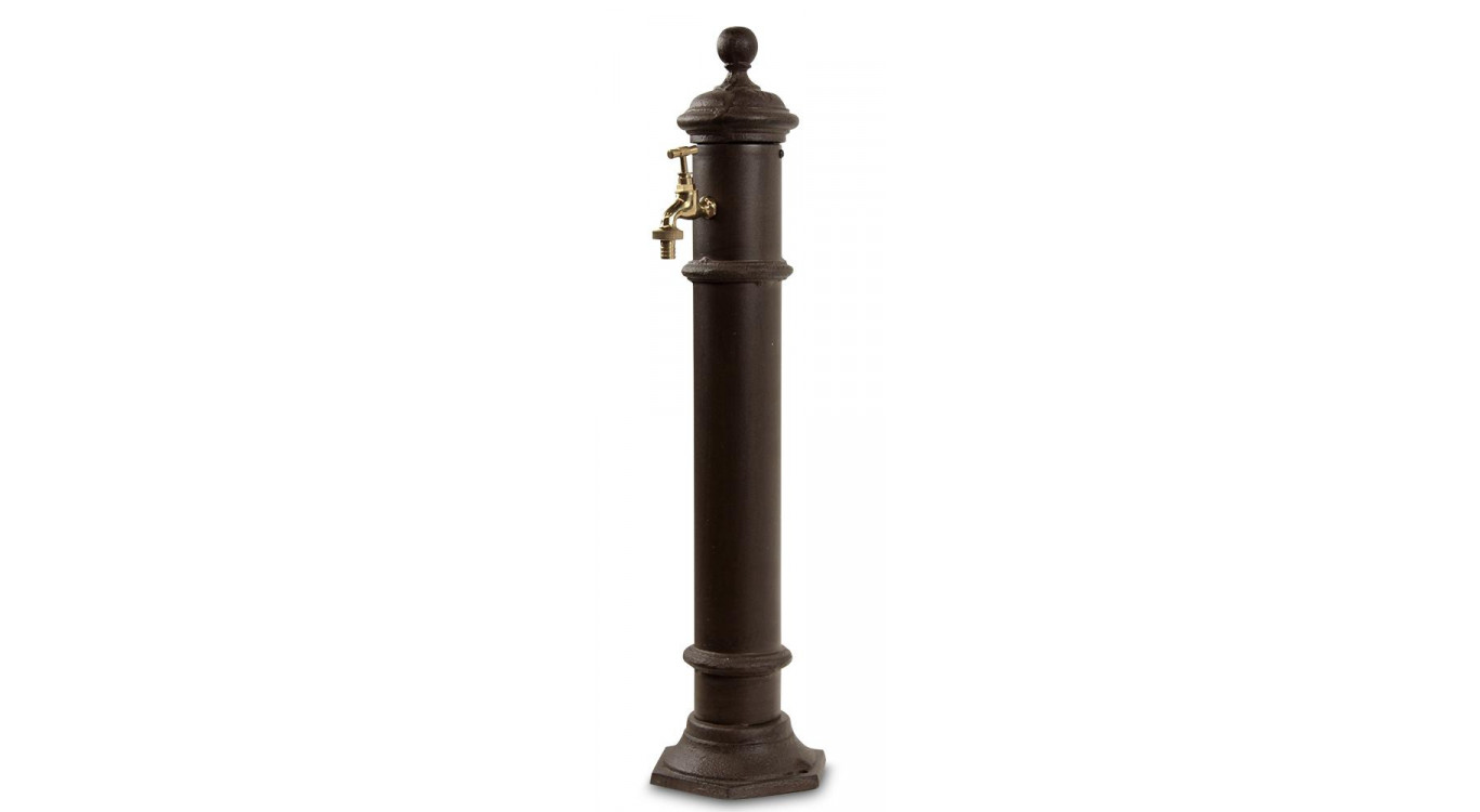 Gartenbrunnen Metall Braun 17x19x73cm
