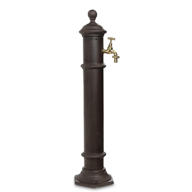 Gartenbrunnen Metall Braun 17x19x73cm