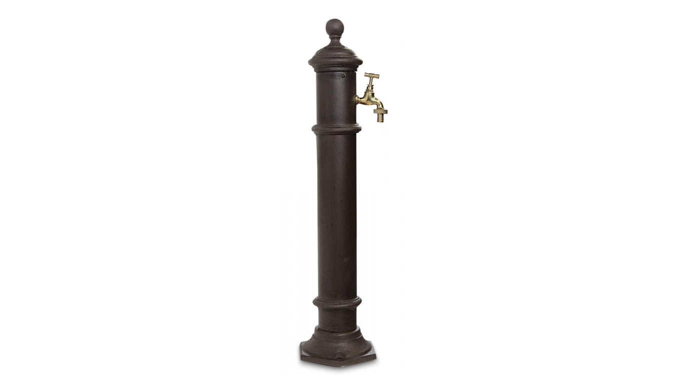 Gartenbrunnen Metall Braun 17x19x73cm