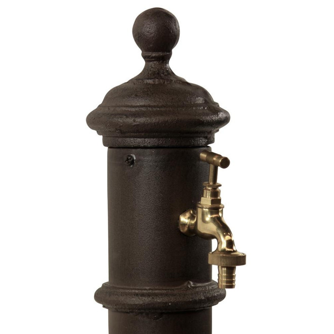 Gartenbrunnen Metall Braun 17x19x73cm