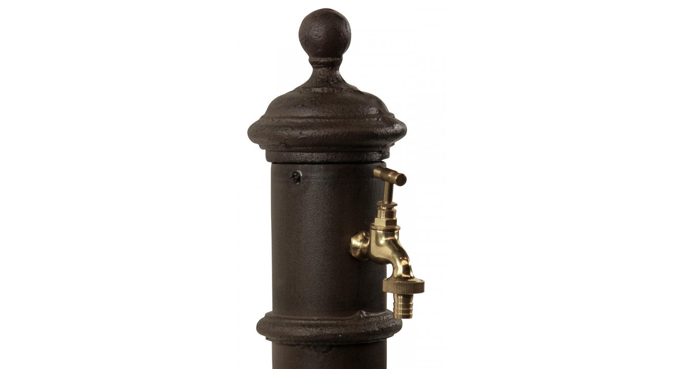 Gartenbrunnen Metall Braun 17x19x73cm