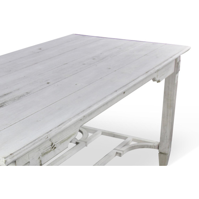 Holztisch Cerusé Weiß 180x90.5x81.5cm