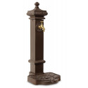 Fontana da giardino in alluminio-metallo marrone 29x33x76cm