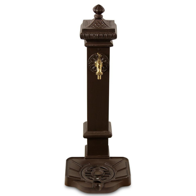 Fontaine de Jardin Aluminium, Métal Marron 29x33x76cm