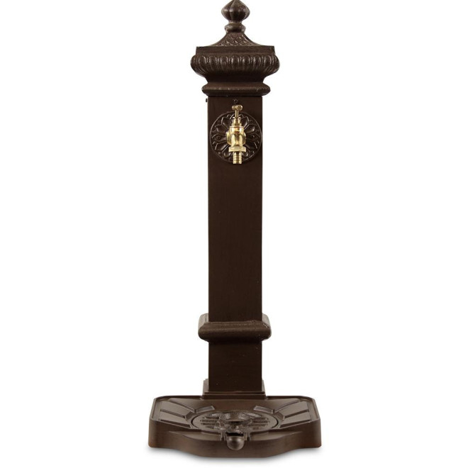 Fontaine de Jardin Aluminium, Métal Marron 29x33x76cm