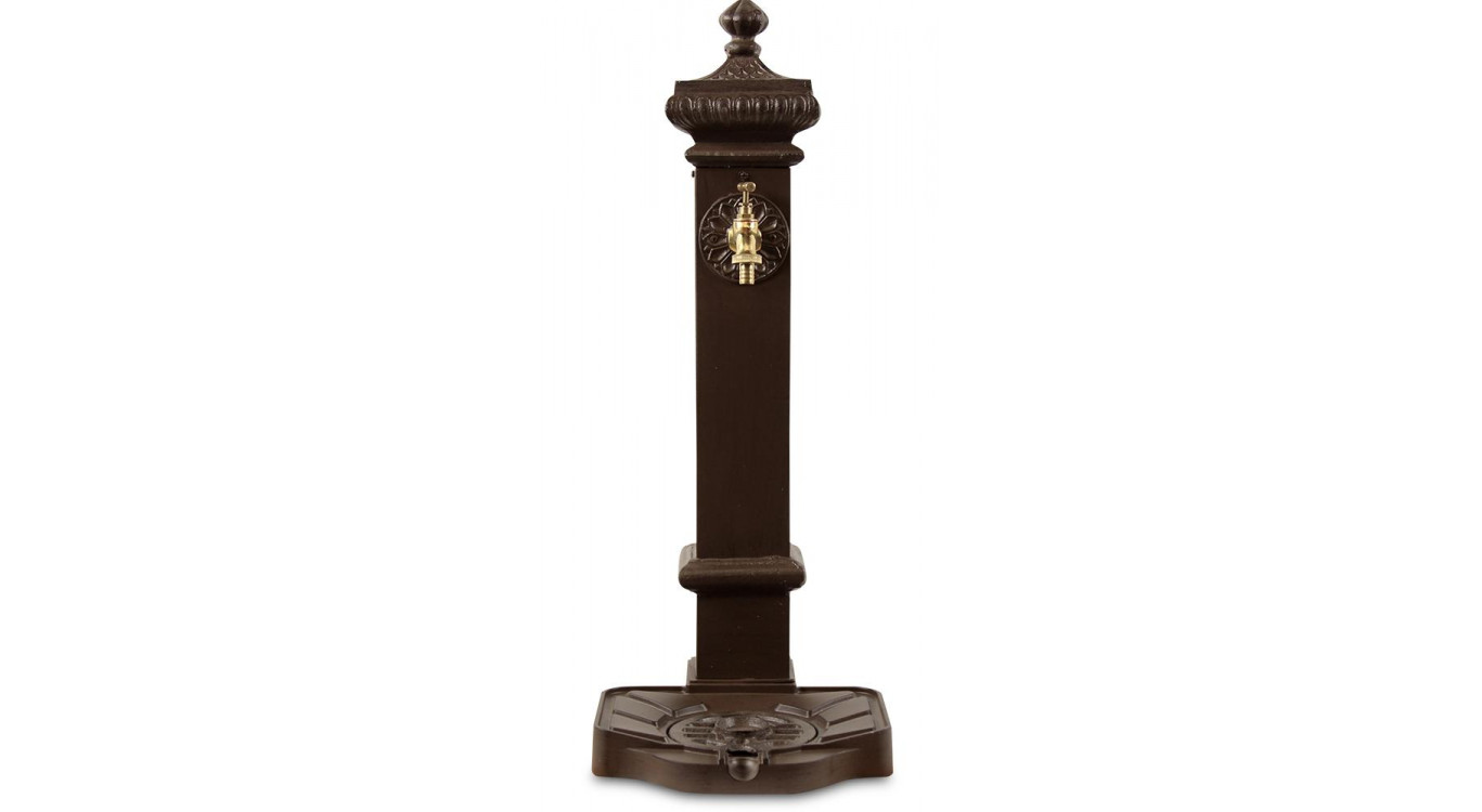 Fontaine de Jardin Aluminium, Métal Marron 29x33x76cm