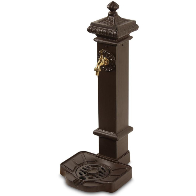 Fontaine de Jardin Aluminium, Métal Marron 29x33x76cm