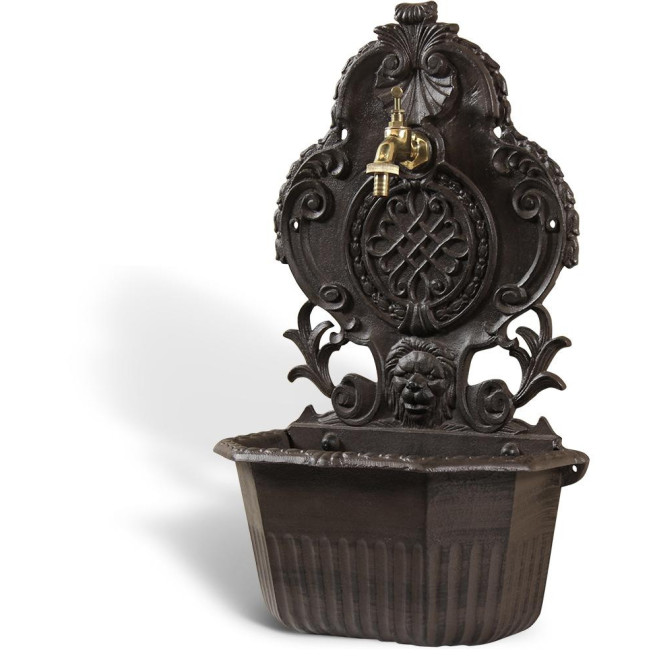 Gartenbrunnen Aluminium Braun 34.5x18x58.5cm