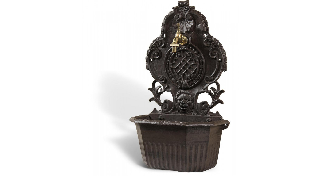 Fontaine de Jardin Aluminium Marron 34.5x18x58.5cm