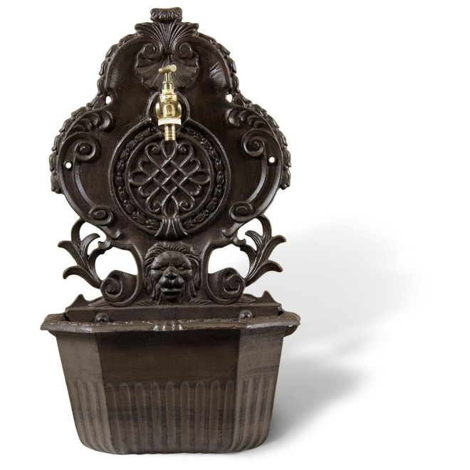 Gartenbrunnen Aluminium Braun 34.5x18x58.5cm