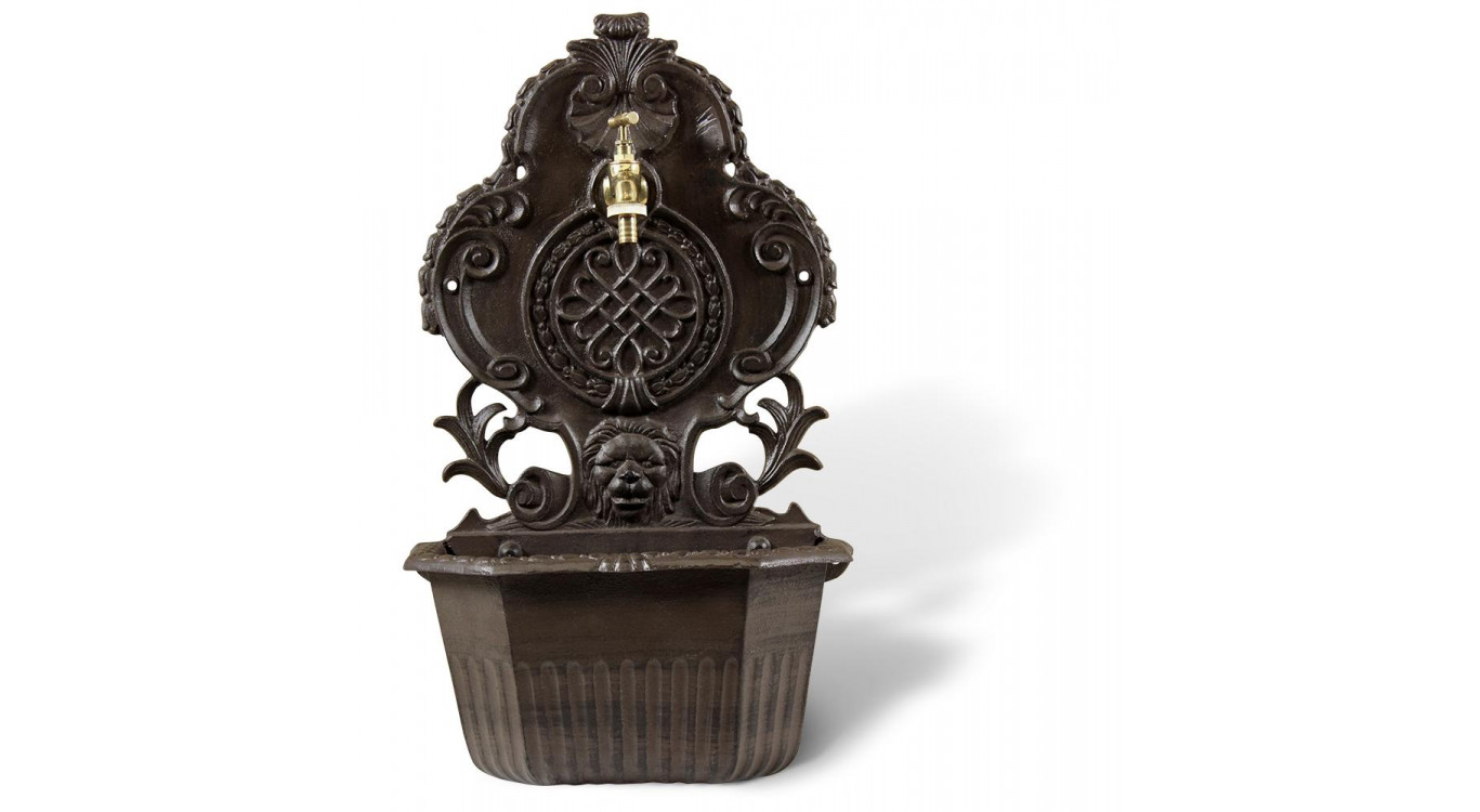 Fontaine de Jardin Aluminium Marron 34.5x18x58.5cm