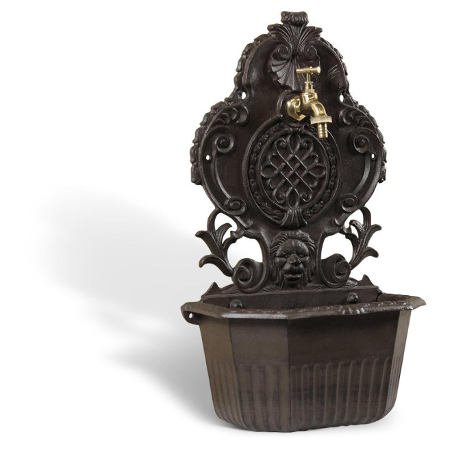 Fontaine de Jardin Aluminium Marron 34.5x18x58.5cm