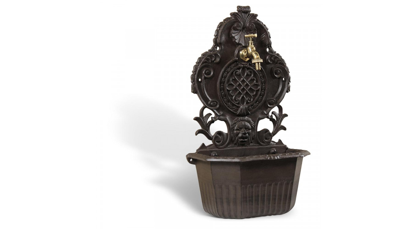 Gartenbrunnen Aluminium Braun 34.5x18x58.5cm