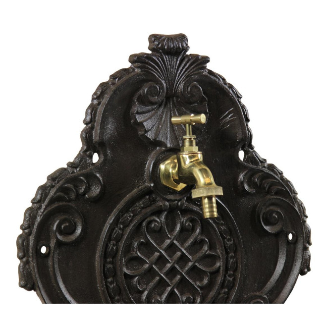 Gartenbrunnen Aluminium Braun 34.5x18x58.5cm