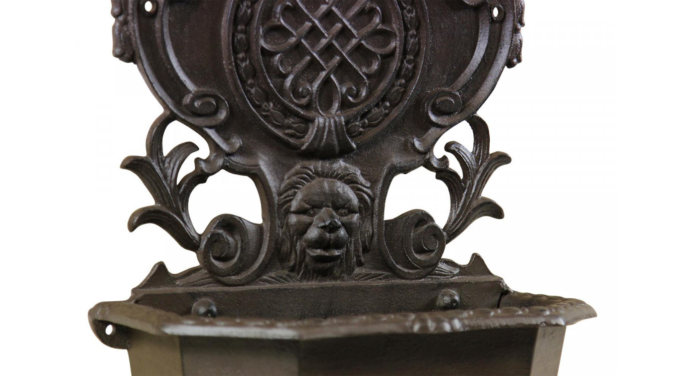 Gartenbrunnen Aluminium Braun 34.5x18x58.5cm