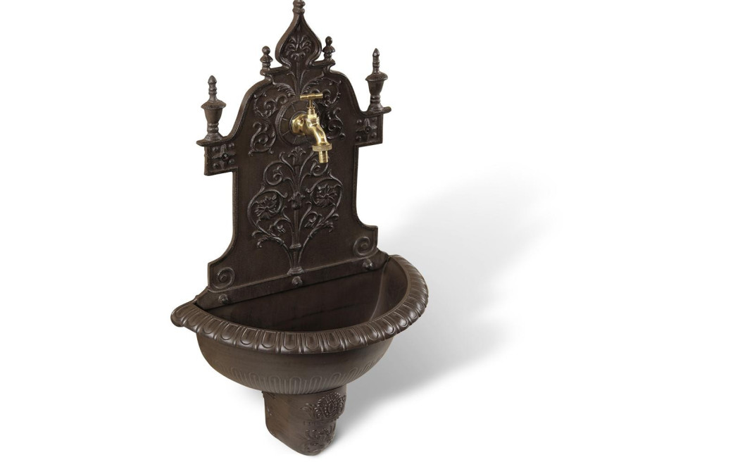 Fontaine de Jardin Aluminium Marron 44x22.5x77.5cm