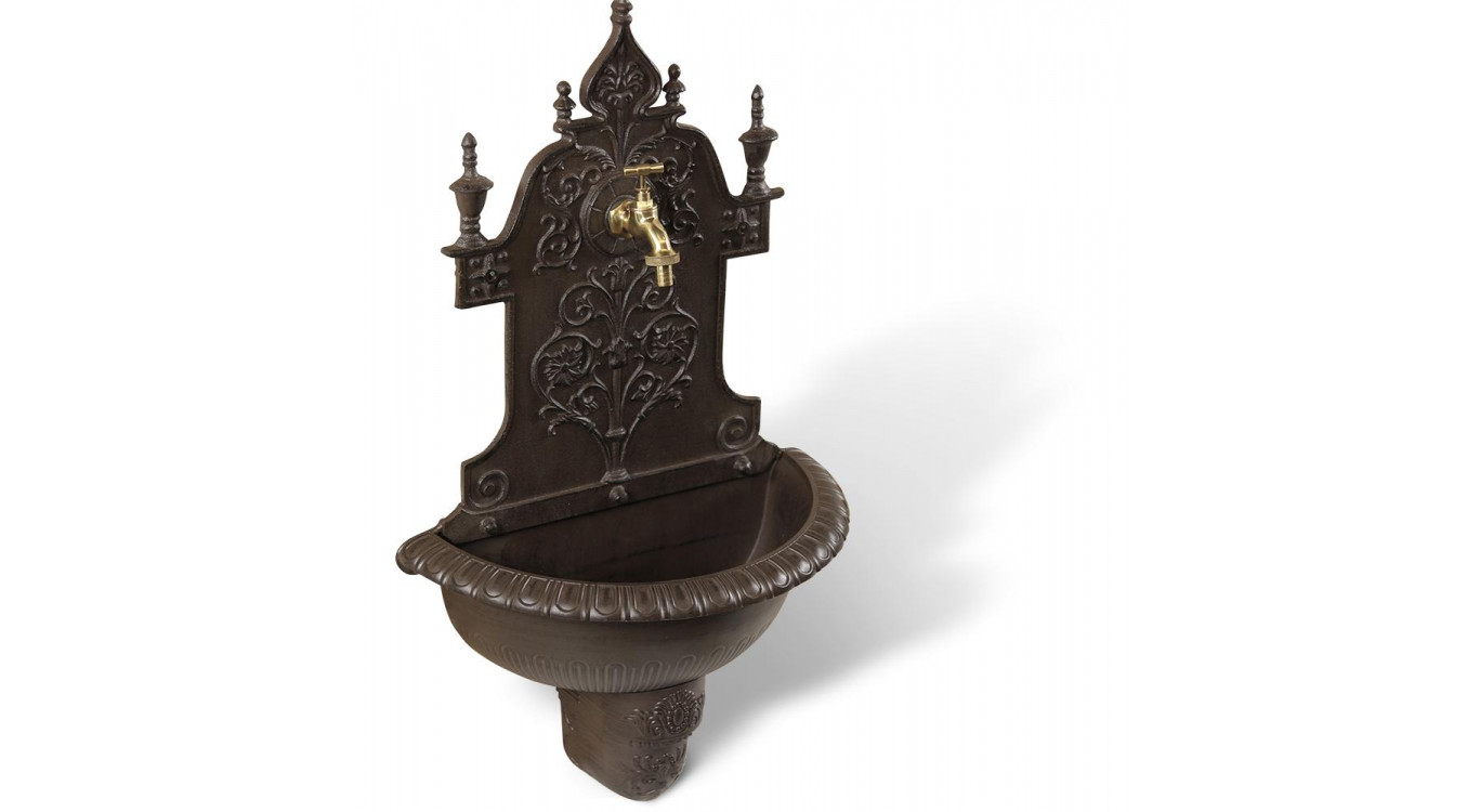 Fontaine de Jardin Aluminium Marron 44x22.5x77.5cm