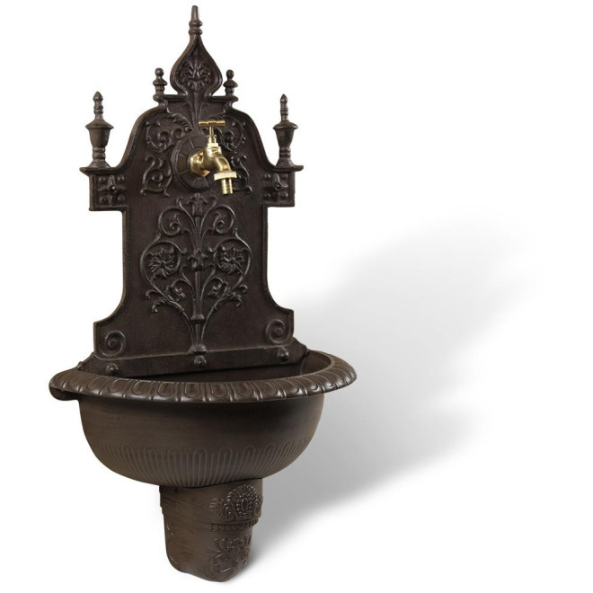 Fontaine de Jardin Aluminium Marron 44x22.5x77.5cm