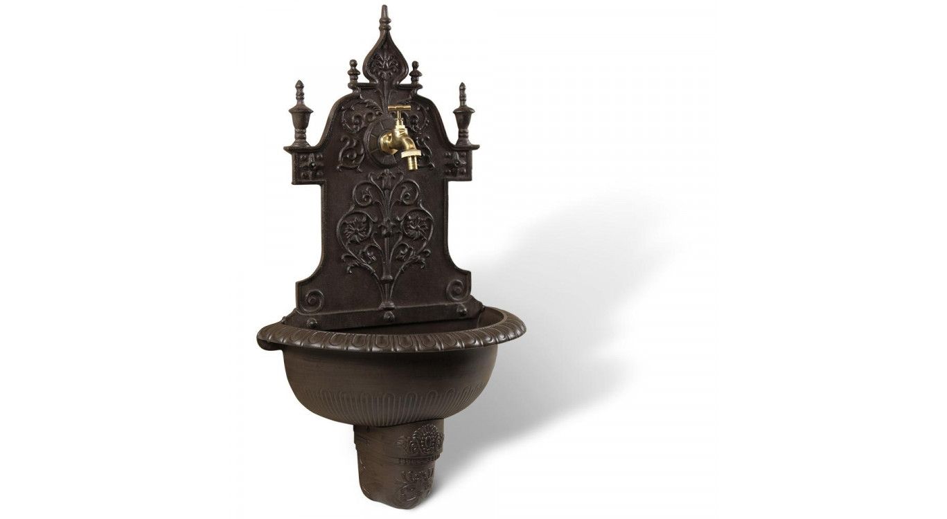 Fontaine de Jardin Aluminium Marron 44x22.5x77.5cm
