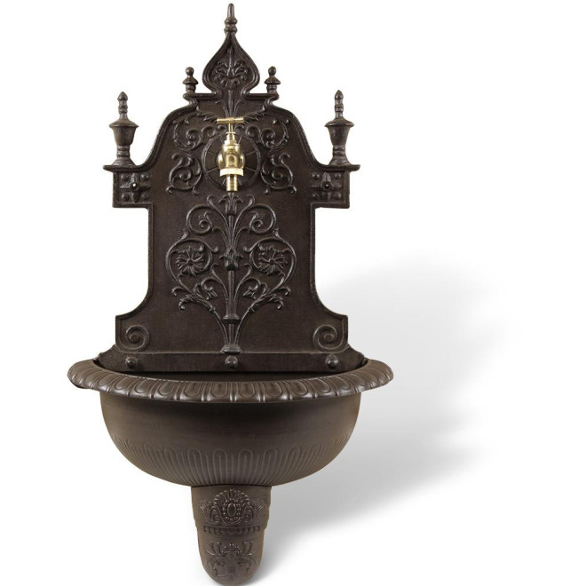 Fontaine de Jardin Aluminium Marron 44x22.5x77.5cm