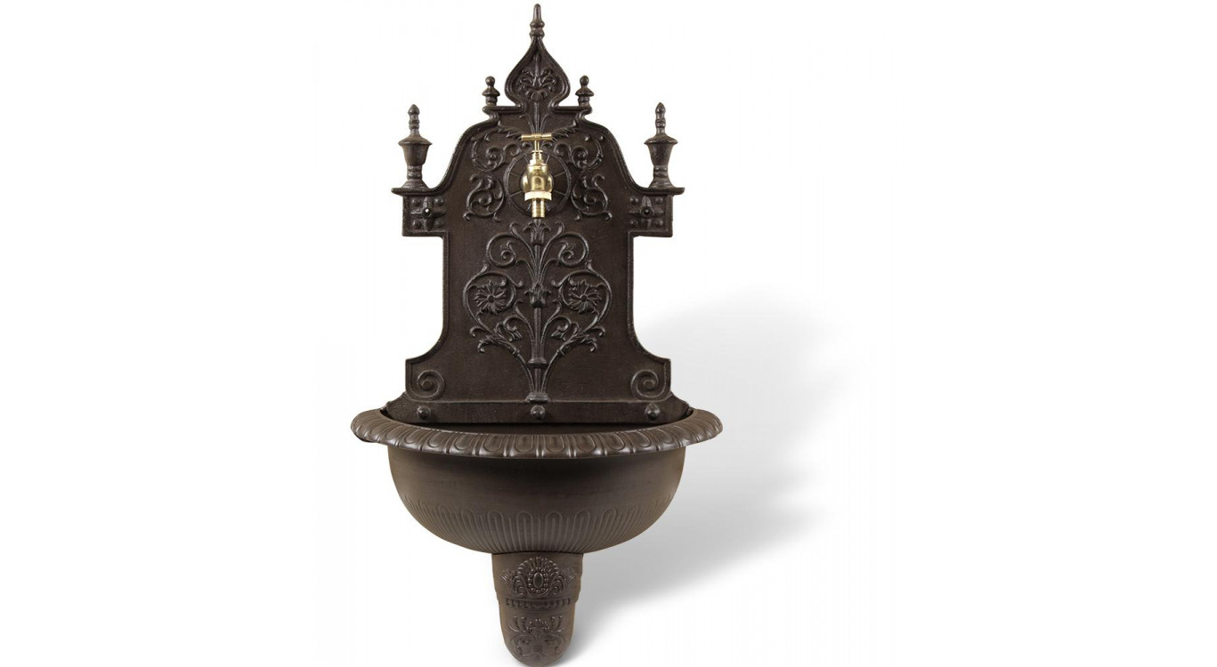 Fontaine de Jardin Aluminium Marron 44x22.5x77.5cm