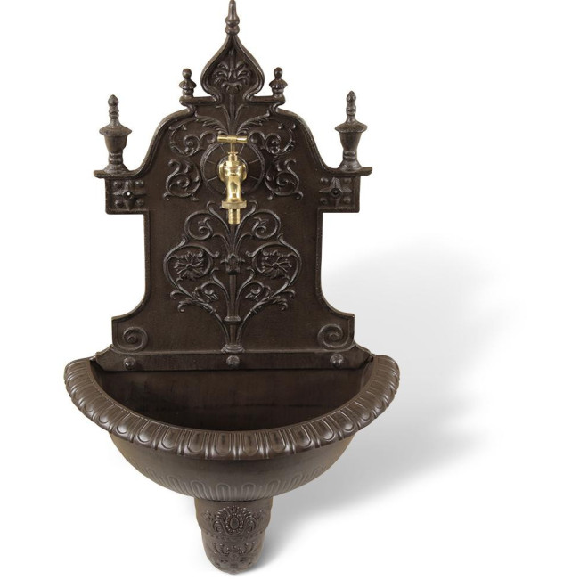 Fontaine de Jardin Aluminium Marron 44x22.5x77.5cm
