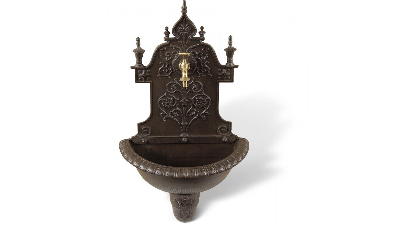 Fontaine de Jardin Aluminium Marron 44x22.5x77.5cm