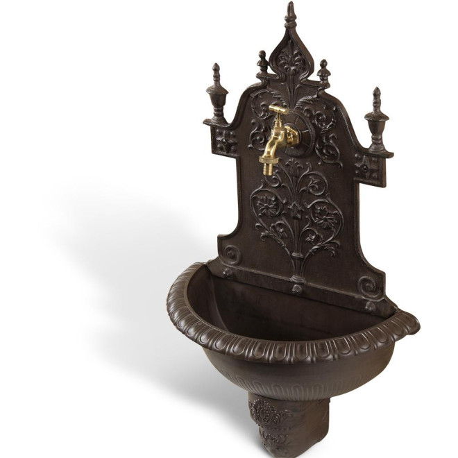Fontaine de Jardin Aluminium Marron 44x22.5x77.5cm