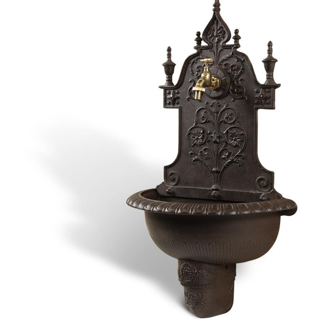 Fontaine de Jardin Aluminium Marron 44x22.5x77.5cm