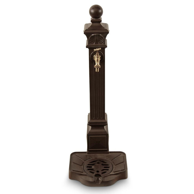 Fontaine de Jardin Aluminium Marron 29x33x81cm