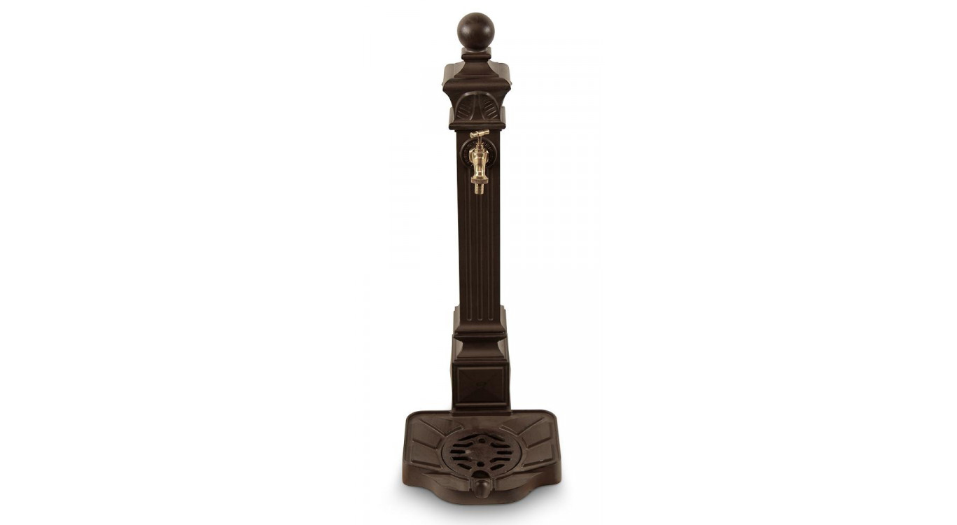 Gartenbrunnen Aluminium Braun 29x33x81cm