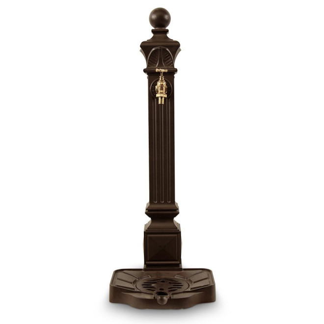 Gartenbrunnen Aluminium Braun 29x33x81cm