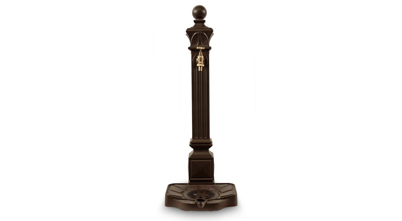 Gartenbrunnen Aluminium Braun 29x33x81cm