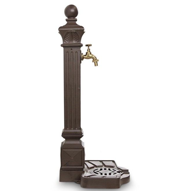 Gartenbrunnen Aluminium Braun 29x33x81cm