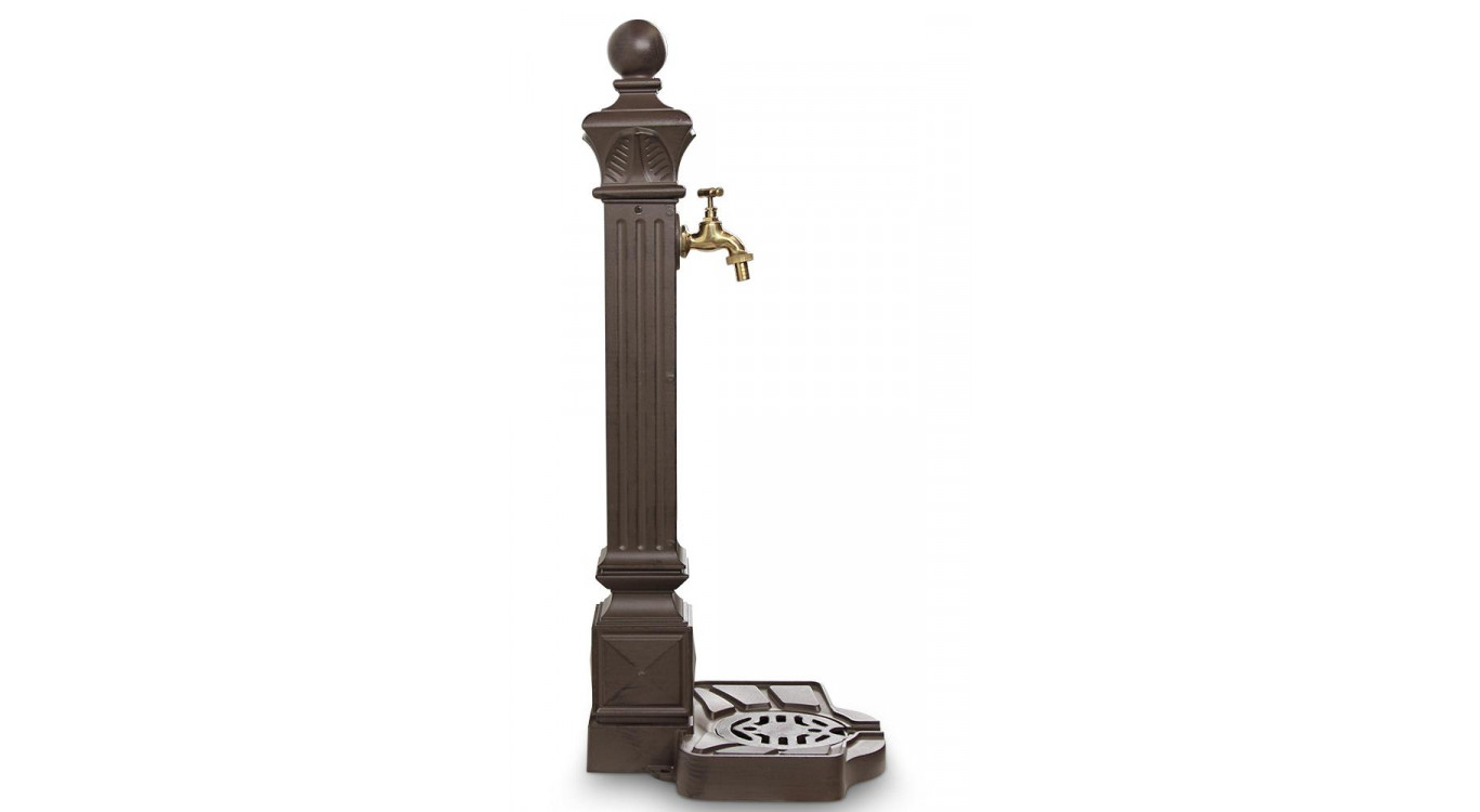 Gartenbrunnen Aluminium Braun 29x33x81cm