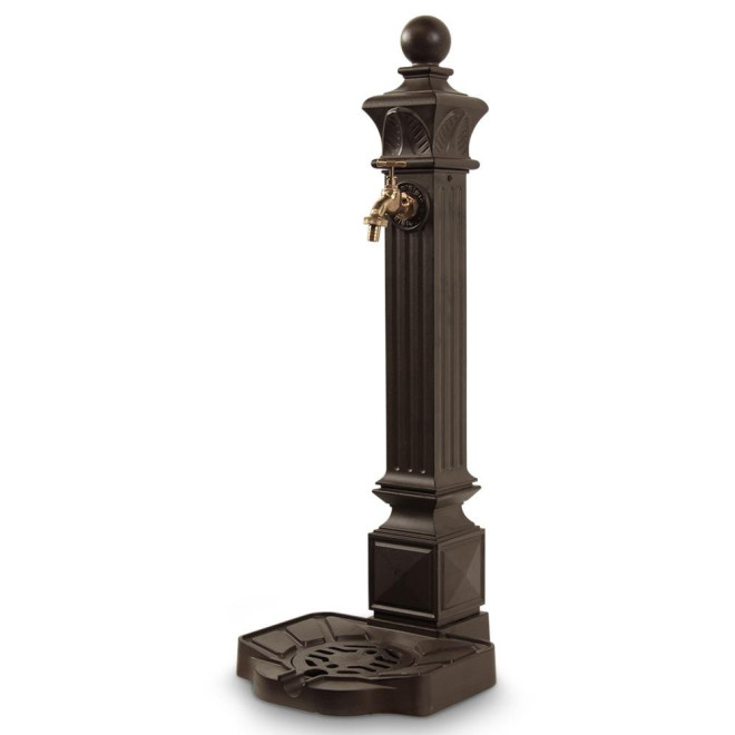 Gartenbrunnen Aluminium Braun 29x33x81cm