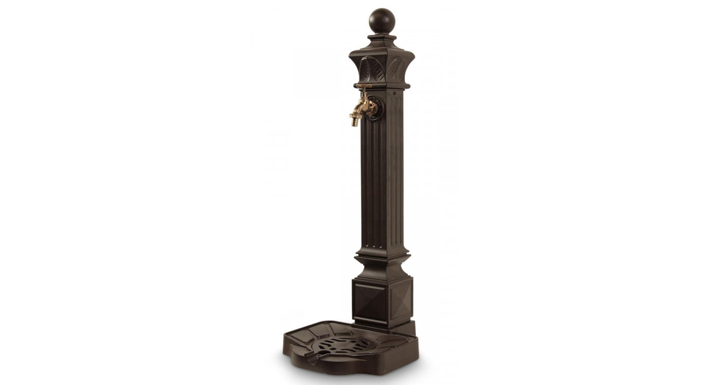 Gartenbrunnen Aluminium Braun 29x33x81cm