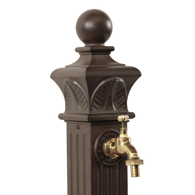 Gartenbrunnen Aluminium Braun 29x33x81cm
