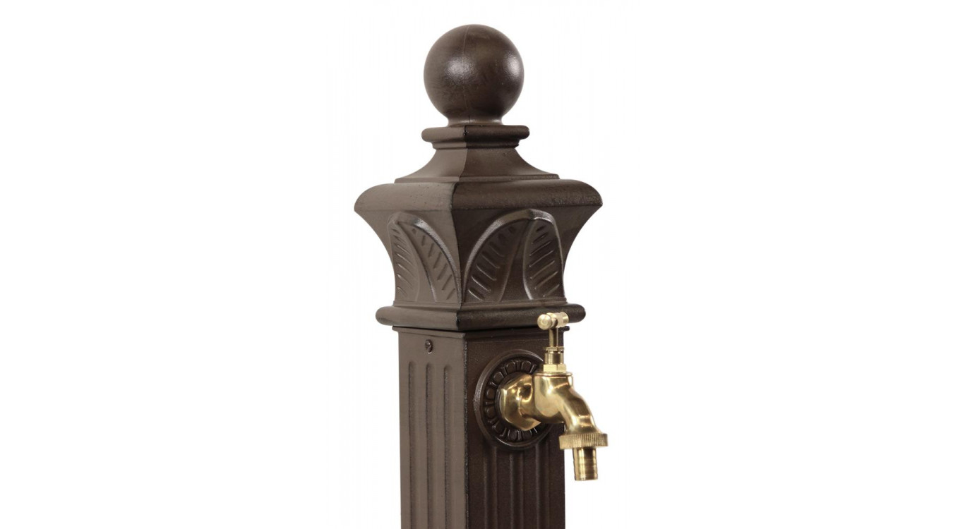 Gartenbrunnen Aluminium Braun 29x33x81cm