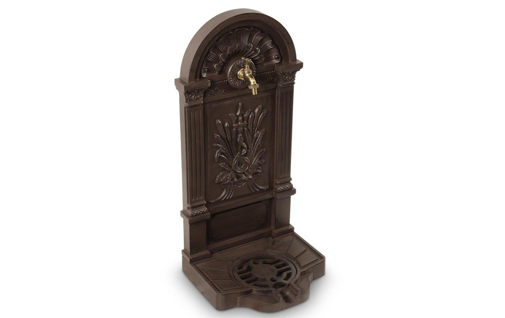 Gartenbrunnen Aluminium Braun 39x33x83cm