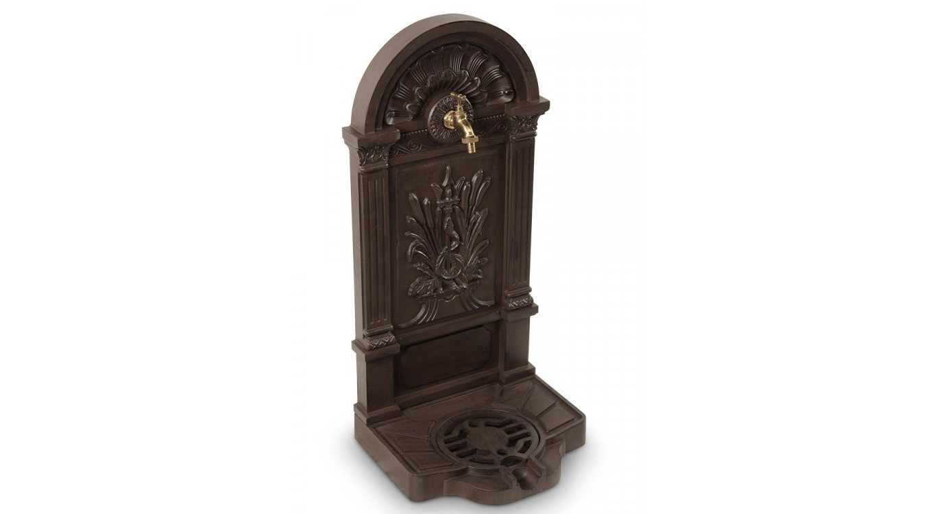 Fontaine de Jardin Aluminium Marron 39x33x83cm