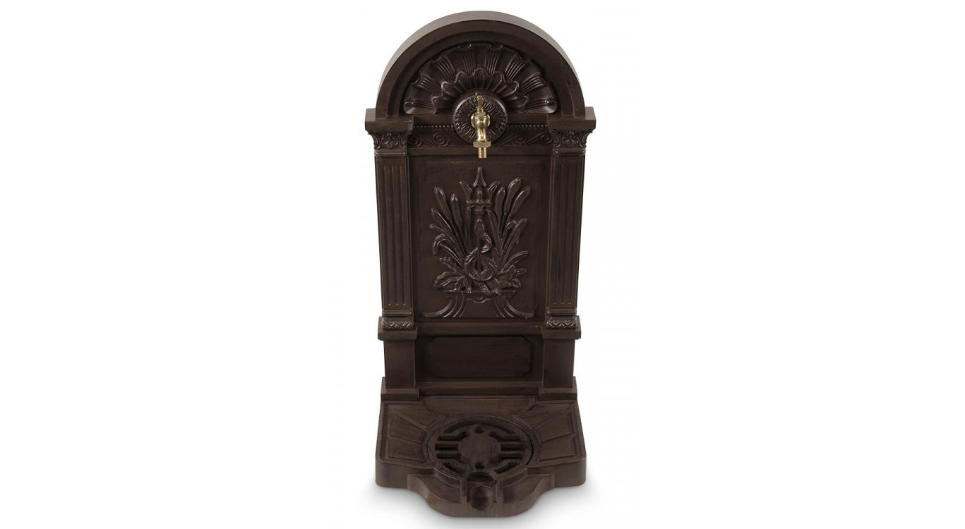 Fontaine de Jardin Aluminium Marron 39x33x83cm