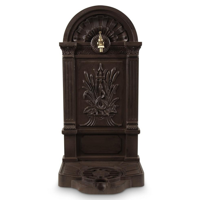 Gartenbrunnen Aluminium Braun 39x33x83cm
