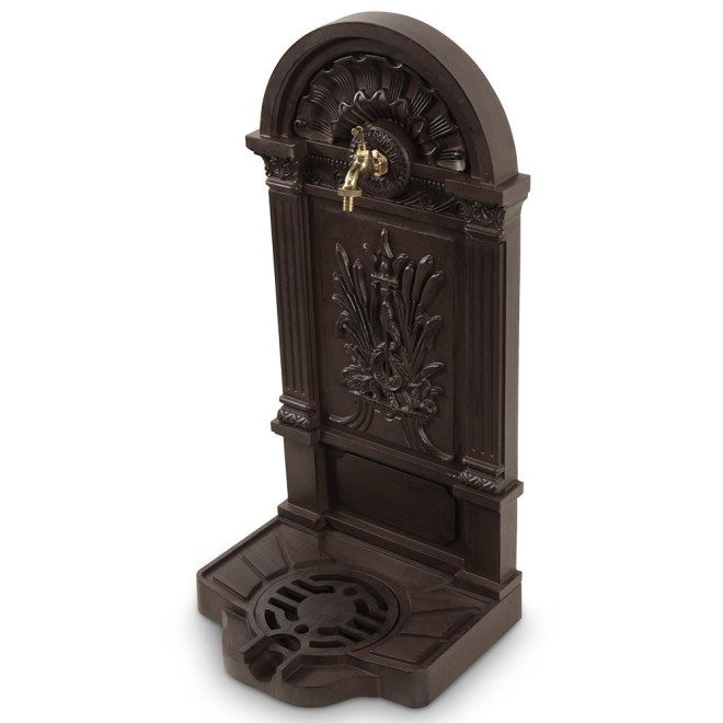 Fontaine de Jardin Aluminium Marron 39x33x83cm