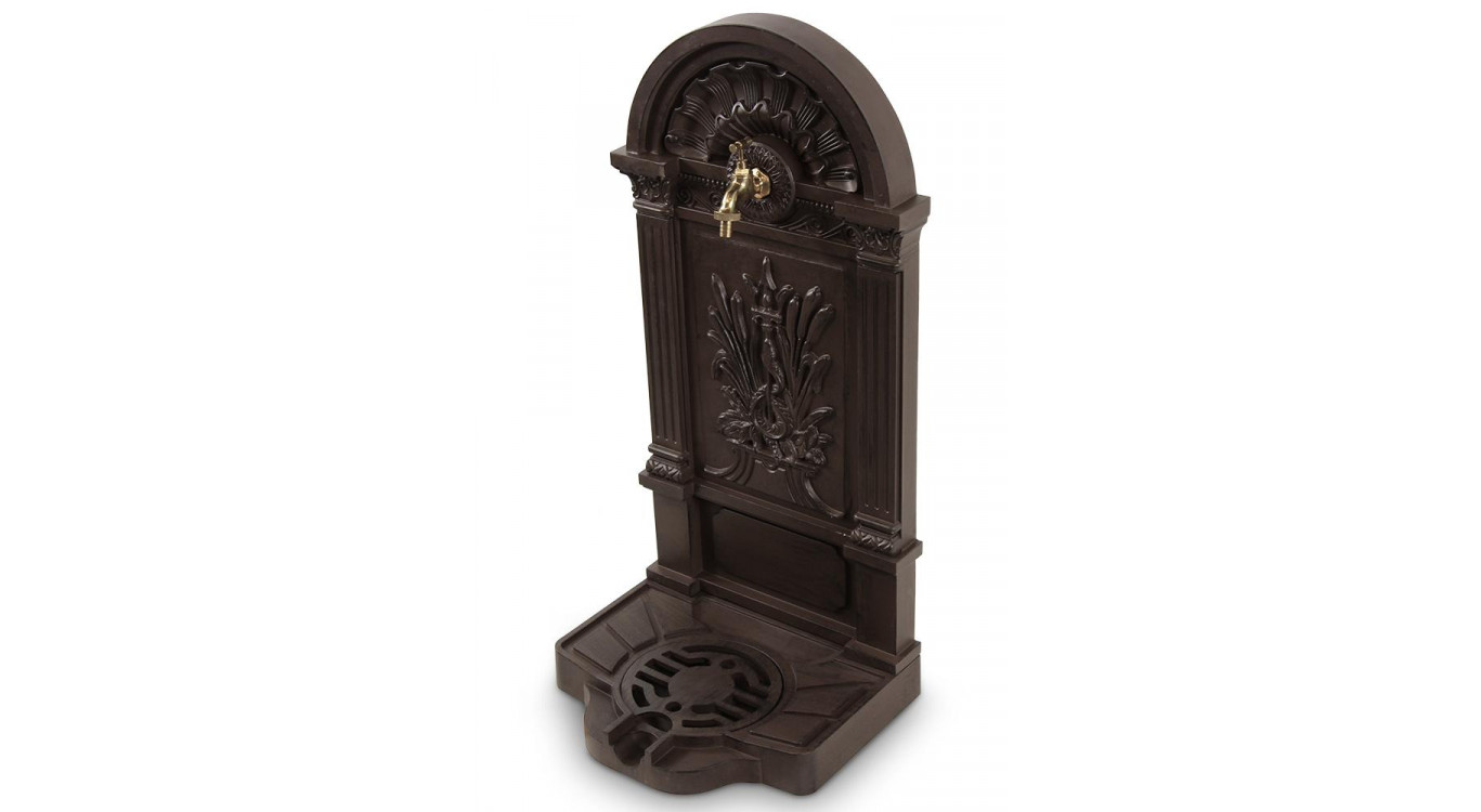 Fontaine de Jardin Aluminium Marron 39x33x83cm